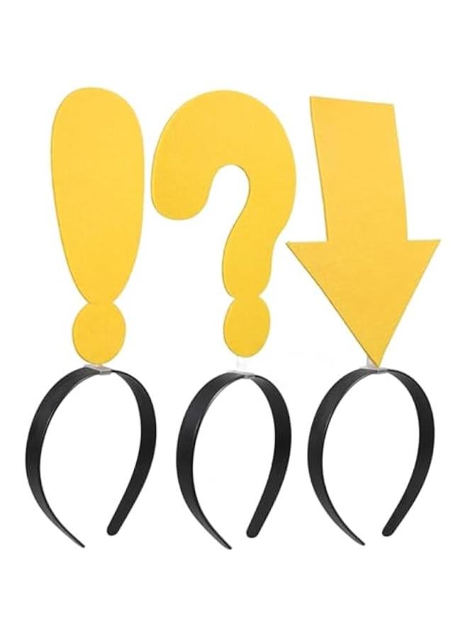 3pcs Funny Headband Novelty Hair Hoop Birthday Headpiece Face Cleaning Hairband s Day Headband  Headband Creative Arrow Hairband Cupid Arrow Headband Plastic - Image 1