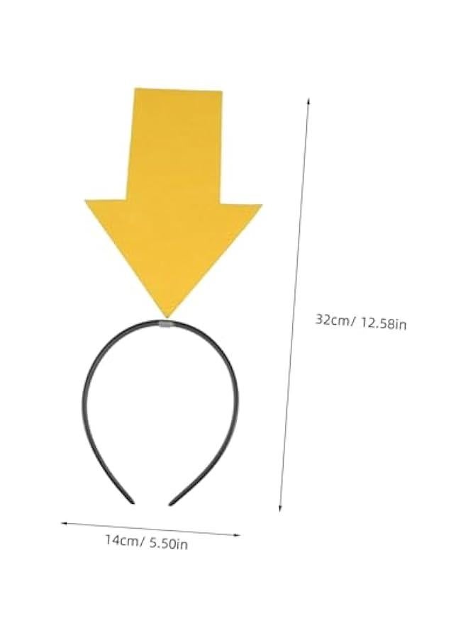 3pcs Funny Headband Novelty Hair Hoop Birthday Headpiece Face Cleaning Hairband s Day Headband  Headband Creative Arrow Hairband Cupid Arrow Headband Plastic - Image 2