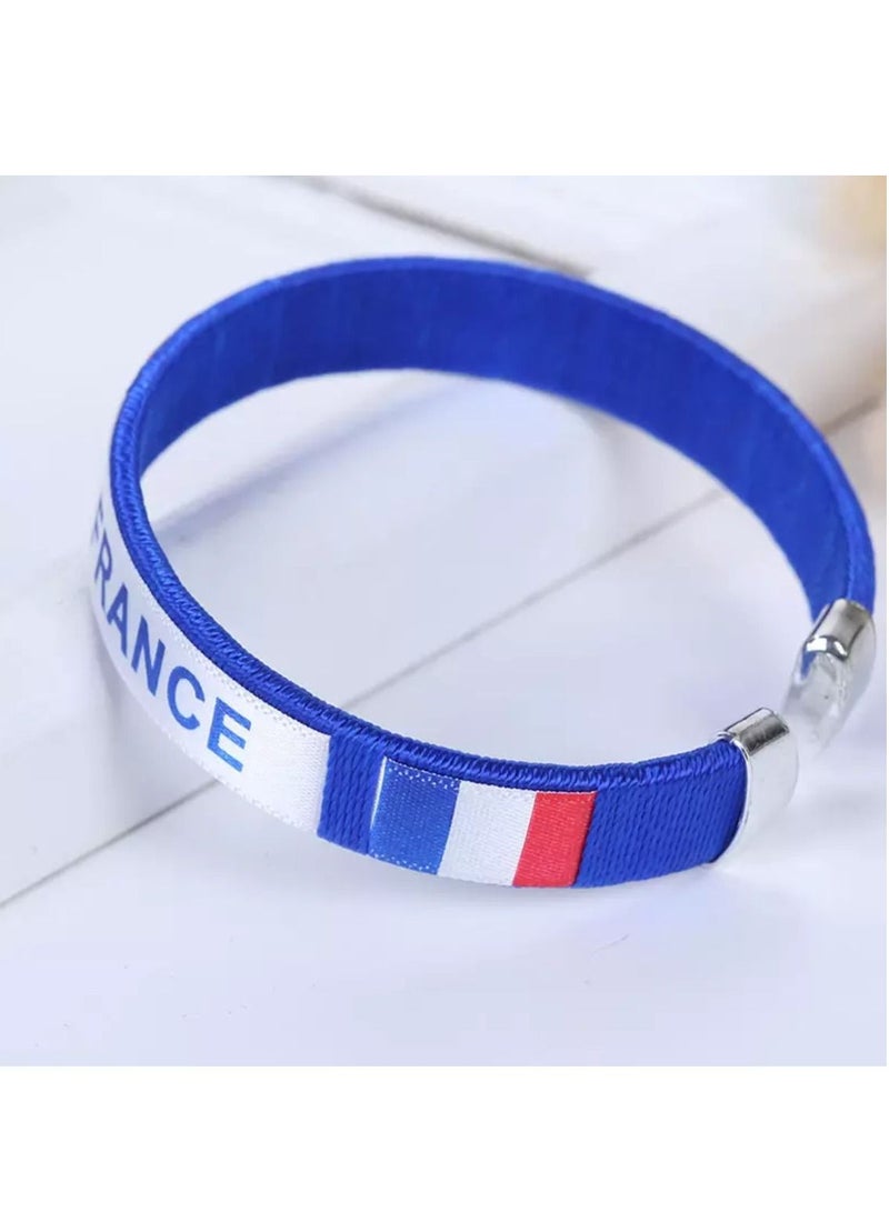 Wristbands France National Flag Bracelet 2022 Qatar World Cup Football Team Cheer Props