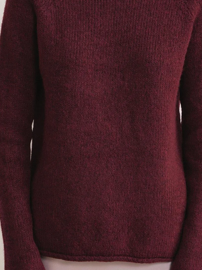 MixRay Mixray Thick Knit Half Turtleneck Sweater