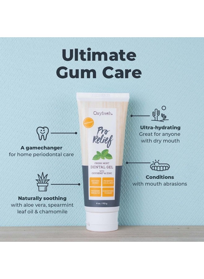 Oxyfresh Oxyfresh Premium Pro Relief Dental Gel with Zinc -Infused with Aloe Vera, Chamomile and Xylitol - Dentist Recommended to Help Soothe Gum Tissue. 4 oz. - Image 2