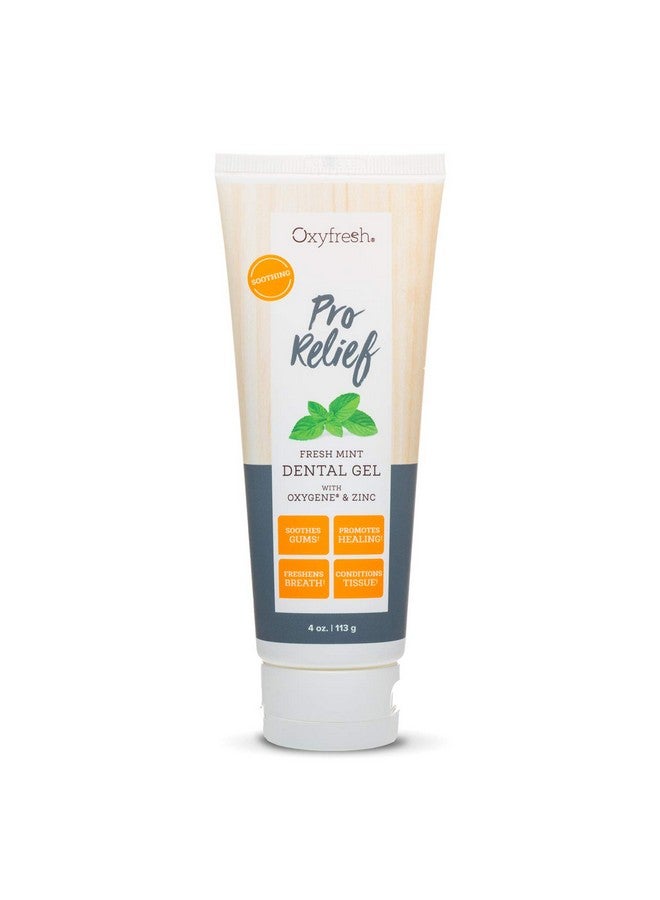 Oxyfresh Oxyfresh Premium Pro Relief Dental Gel with Zinc -Infused with Aloe Vera, Chamomile and Xylitol - Dentist Recommended to Help Soothe Gum Tissue. 4 oz. - Image 1