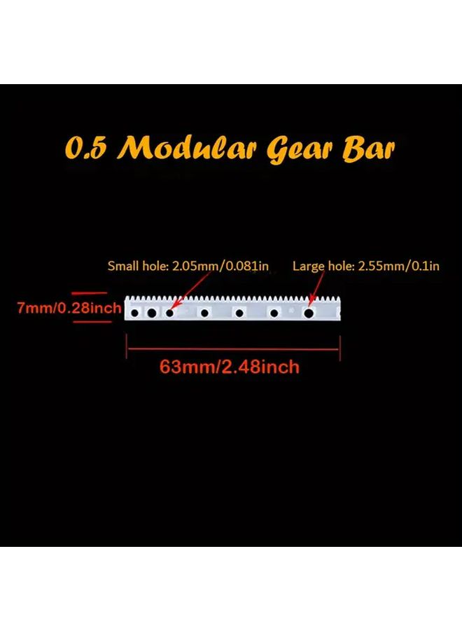 125x7x4 مم رف واحد مع 5 أنواع من مجموعة التروس البلاستيكية للروبوتات DIY - Image 4