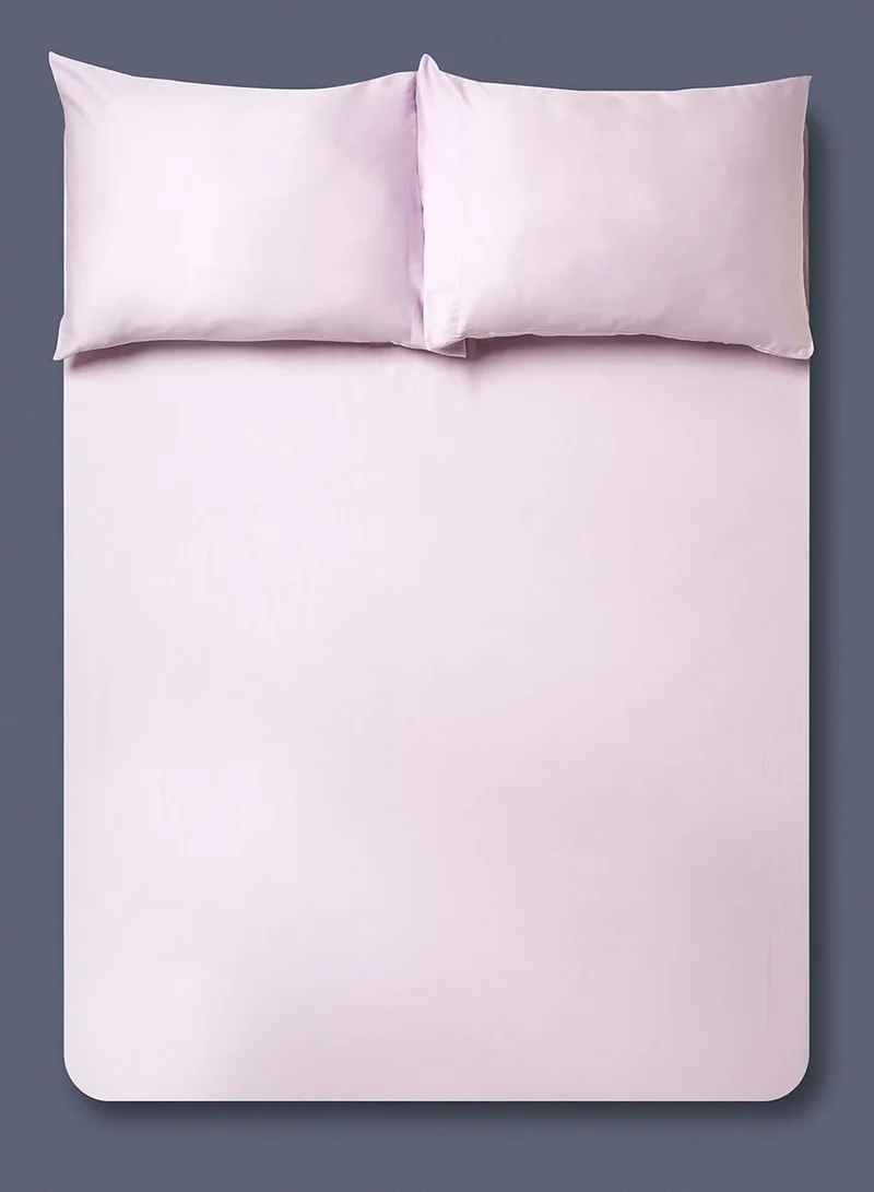 Noon East King Size Fitted Flat Sheet with Pillowcase "180 x 200 +33cm - 50 x 75 cm"