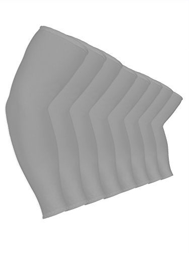 Mudder 8 Pairs Unisex UV Protection Arm Cooling Sleeves Ice Silk Arm Cover Grey Ice Silk - Image 3