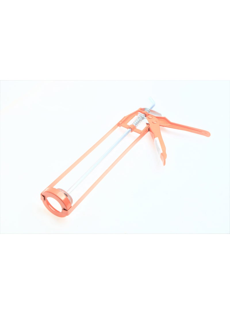 JSA The JSA Silicone Gun in Orange is the perfect tool for both home and industrial projects, featuring a sturdy and ergonomic design that provides full control when applying silicone or adhesive tubes, making sealing and bonding tasks easier and more precise. - Image 1