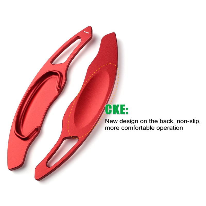 CKE Compatible with Honda Civic 2022-2026 for CR-V Accord Pilot 2023-2026 Accessories Sporty Car Paddle Shifter Extension Interior Shift Cover Trims -Red - Image 3