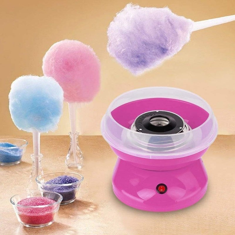 Cyrox Cotton Candy Maker Mini Sweet Automatic Cotton Candy Machine Hard and Sugar Free Countertop Floss Maker Home DIY Sweets Makers for Kids 1Pcs - Image 1