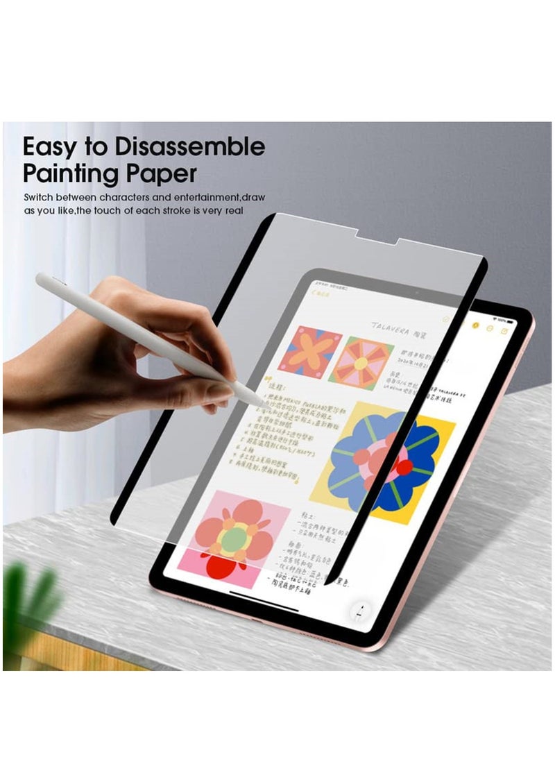 Detachable Magnetic Like Paper Screen Protector for iPad Pro 12.9 Generation (2018/2020/2019) Pencil Feel Washable Removable Reusable Paper Film Screen Protector - Image 5