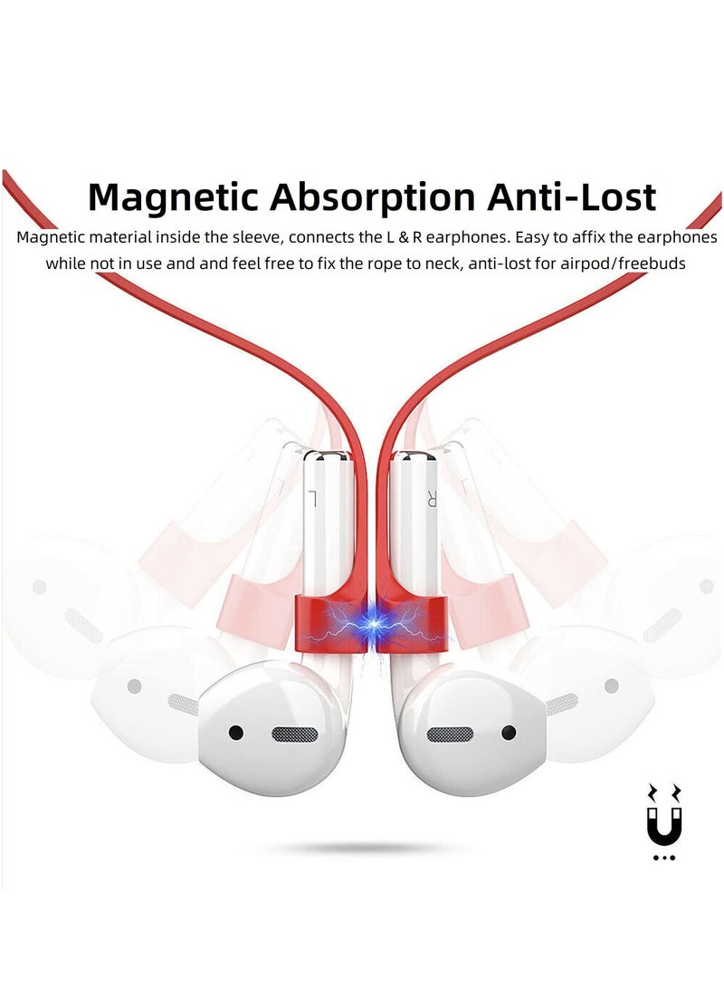Anti-Lost Soft Silicone Headset Hanging Neck Rope For AirPods 1/2/3 Gen Pro Cable Lanyard Anti-Lost Straps (Blue) - Image 4