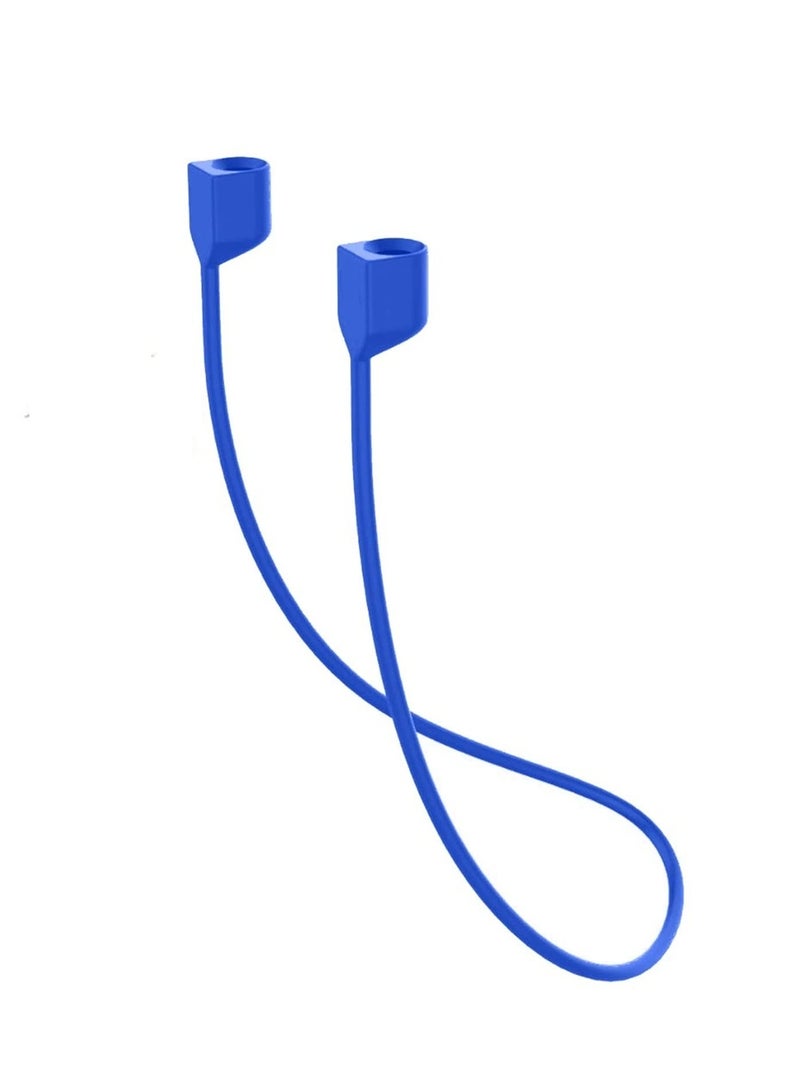 Anti-Lost Soft Silicone Headset Hanging Neck Rope For AirPods 1/2/3 Gen Pro Cable Lanyard Anti-Lost Straps (Blue) - Image 1