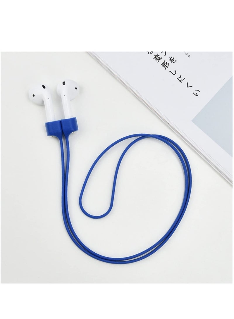 Anti-Lost Soft Silicone Headset Hanging Neck Rope For AirPods 1/2/3 Gen Pro Cable Lanyard Anti-Lost Straps (Blue) - Image 3