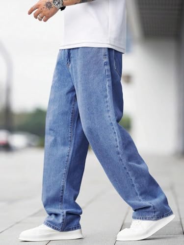 KOTTY Men's Vintage Wash with a Modern Twist Faded Jeans(Blue,28) - Image 3