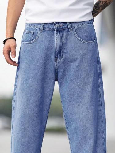 KOTTY Men's Vintage Wash with a Modern Twist Faded Jeans(Blue,28) - Image 5