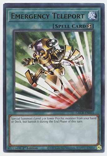 Yugioh Emergency Teleport GRCREN055 Rare 1st Edition - Image 1