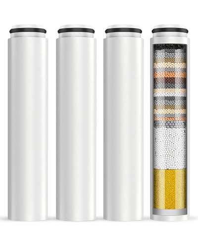 VeoryFly 4 Pack Replacement Filter Compatible with Cobbe Handheld Shower Head, Filter Cartridge for Water Softening, Removes Chlorine, Fluoride and Heavy metals to Improve Skin & Hair - Image 1