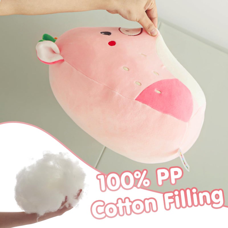CozyWorld 12"" Strawberry Cow Plush Pillow Stuffed Animals Original Plushie Cute Soft for Boys Girls - Image 3