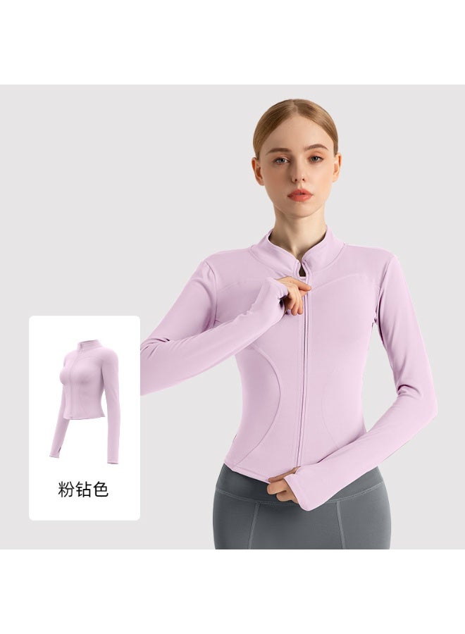 Women's Tracksuit Jacket Slim Fit Long Sleeved Fitness Coat Yoga Tops with Thumb Holes Gym Jacket Workout Sweatshirts  - Image 1