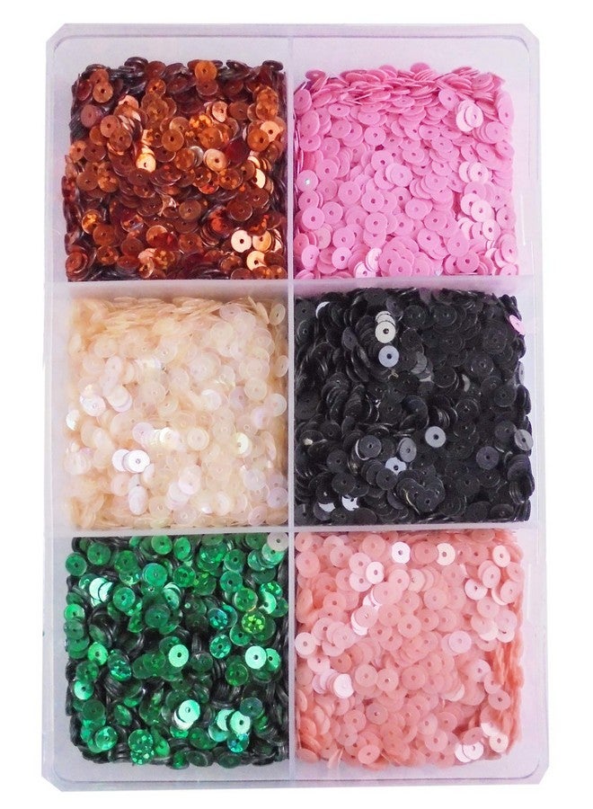 إيشوبي خرز سيتارا دائري الشكل متعدد الألوان 5 مم 200 جرام من إي شوب، مصنوع من الترتر، لصنع المجوهرات، مواد التطريز، مجموعة أدوات يدوية يدوية الصنع، خرز ترتر لامع (16) - Image 1