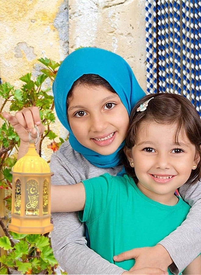 Ramadan Lantern Decoration, Eid Lanterns Hanging Small Decorative LED Lanterns for Eid Table Decoration, Wedding Decoration, Moroccan Ramadan Decoration - Image 3