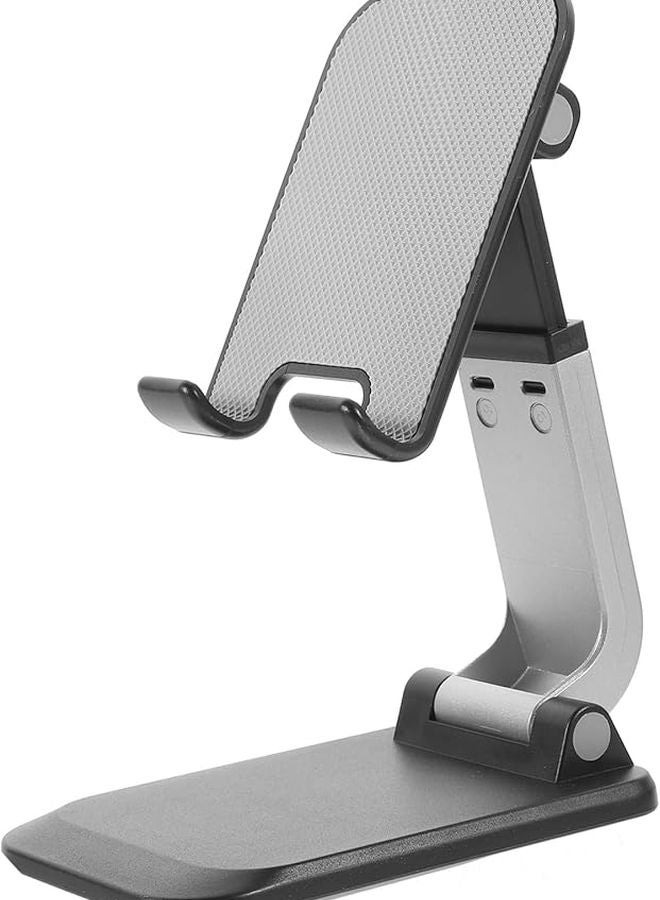Adjustable Phone Stand Holder for Desk Office Travel Stable Watching Movies Charging Black - Image 1