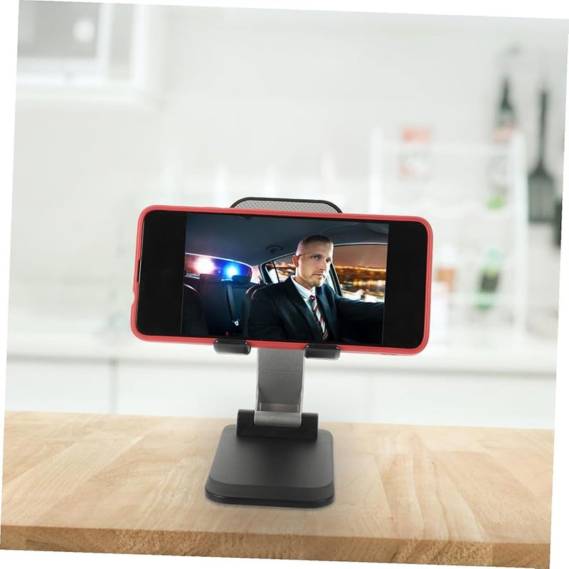 Adjustable Phone Stand Holder for Desk Office Travel Stable Watching Movies Charging Black - Image 4