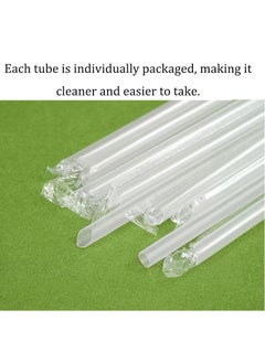Generic 100-Piece 7.4-Inch Highly Flexible Plastic Straws, Disposable Drinking Straws - Clear  - Image 3