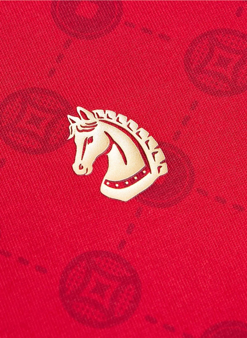 GIORDANO  Men's Slim Cotton Crew Neck Printed Tee for CNY for Men | Best Price UAE