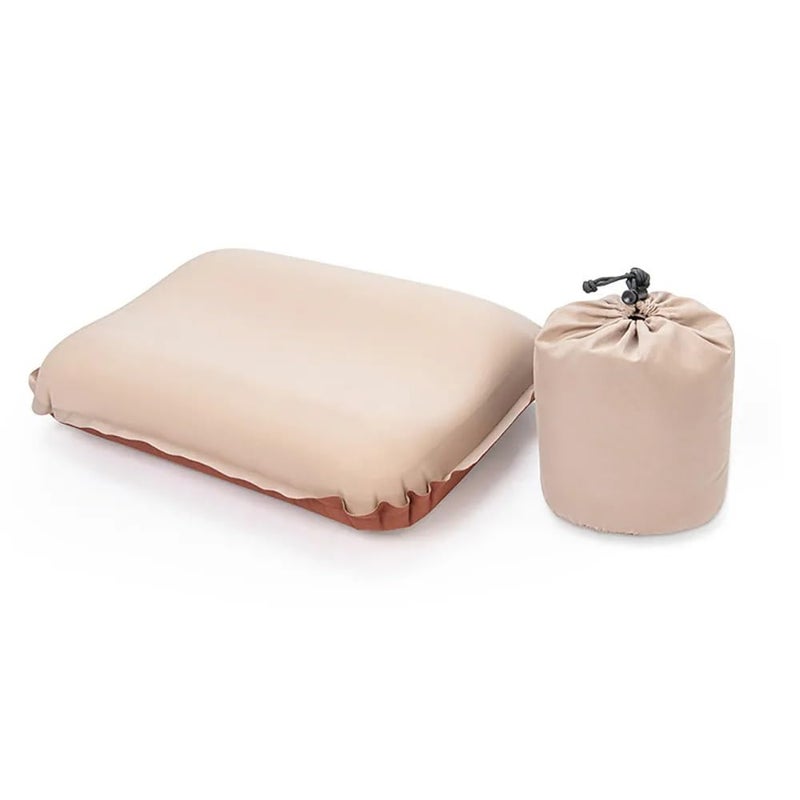 ZOMOZA ZOMOZA Portable Inflatable Neck Pillow with 3D Sponge Cushion Beige  - Image 1