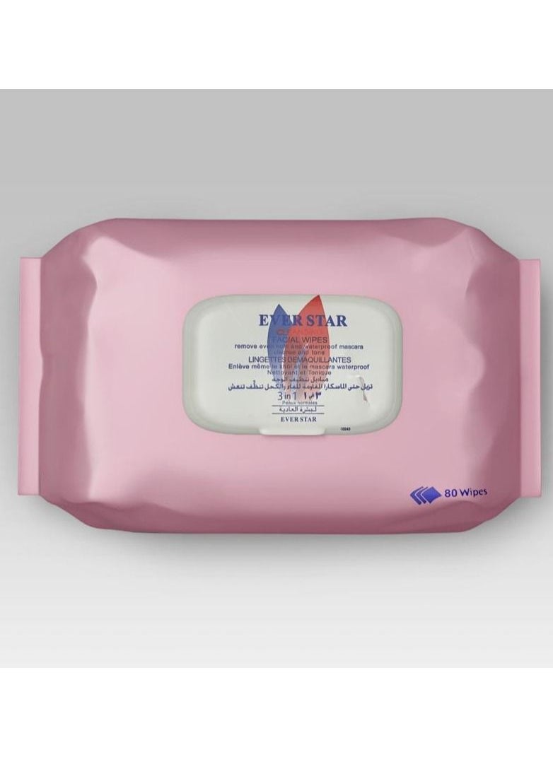 Ever star Makeup remover wipes 80 pcs 