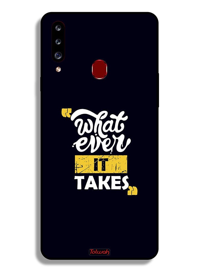 Tolwak Samsung Galaxy A20s Protective Case Cover Whatever It Takes - Image 1