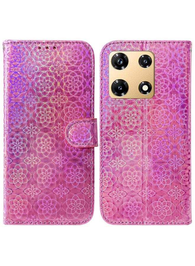 اس-توب جراب لهاتف Infinix Note 30 Pro مصنوع من الجلد الملون مع مشبك مغناطيسي - Image 1