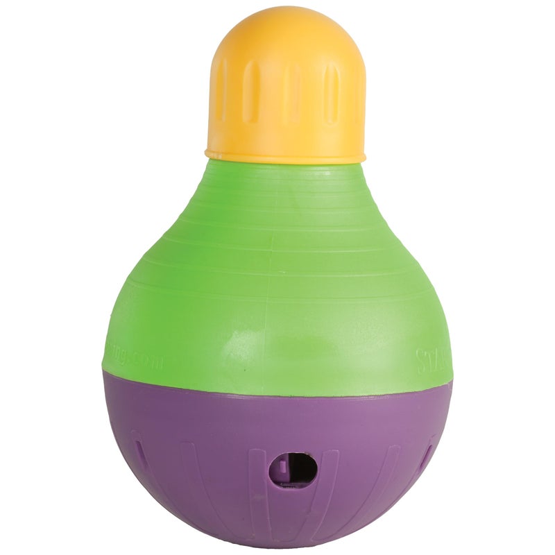Starmark BobALot Interactive Dog Pet Toy Large YellowGreenPurple - Image 2
