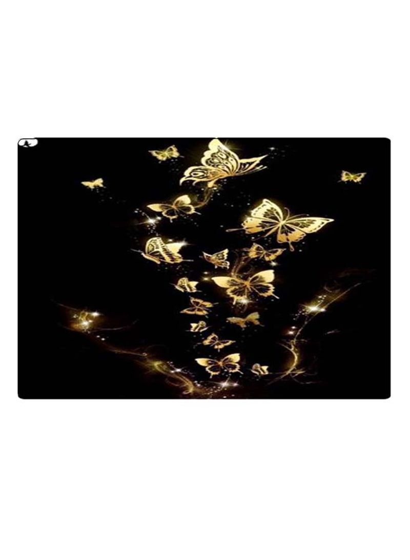 Printed Anti-Slip Gaming Mouse Pad Black/Gold