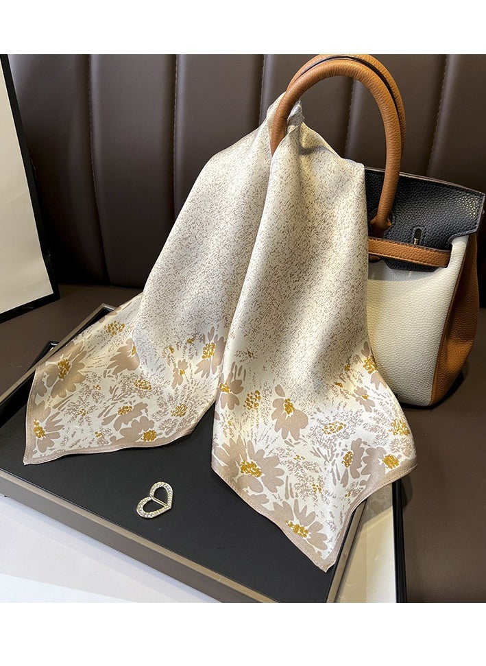 Generic Women's Sweet Silk Scarf Made Of Pure Silk And Mulberry Silk  - Image 1