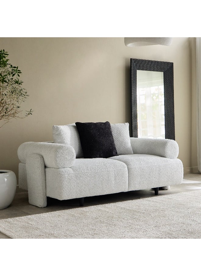 Home Box Delmon 2-Seater Large Fabric Sofa with 3 Cushions  - Image 1
