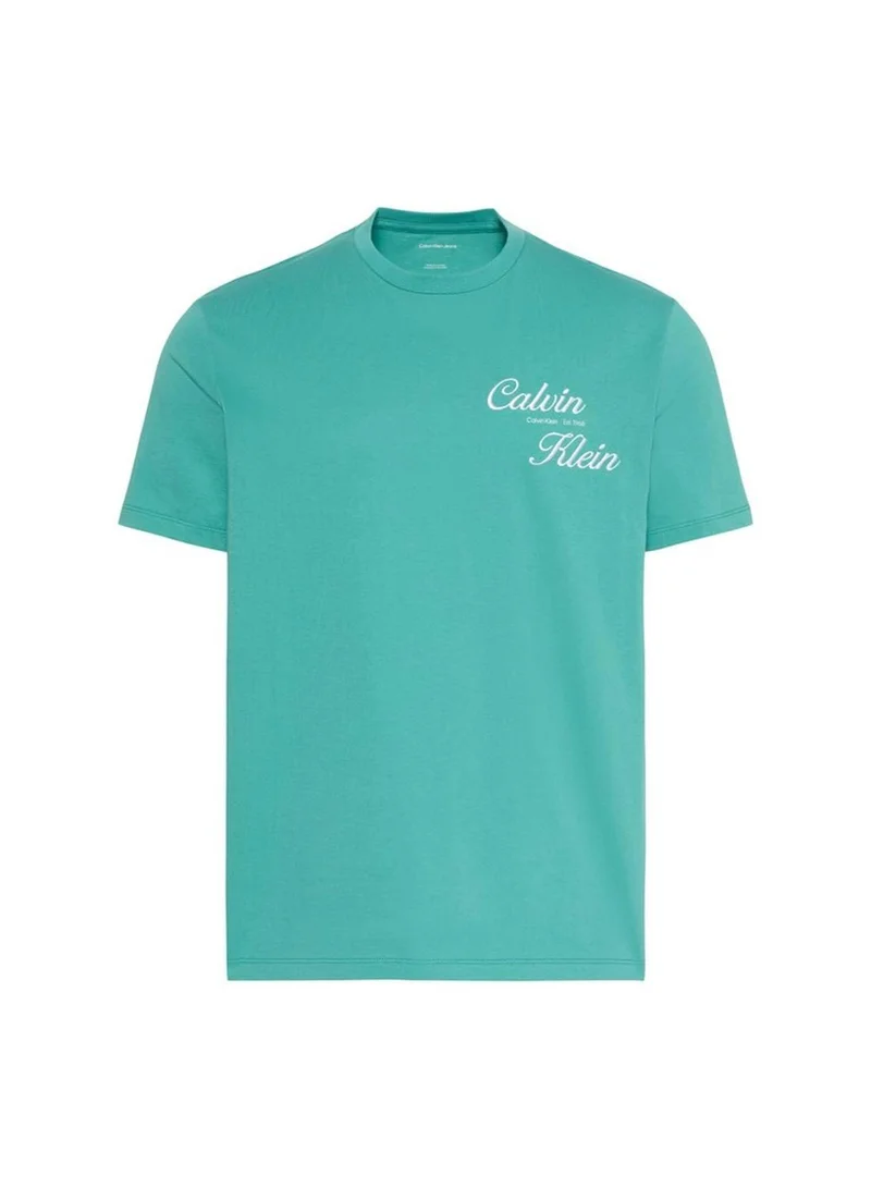 Calvin Klein Jeans North Sea Embroidered Logo T-Shirt for Men | Best Price UAE