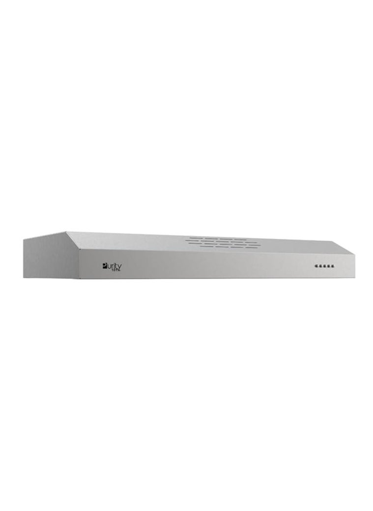 Purity Purity 101 Wall Mounted Range Hood, 90cm Cooker Hood with Suction Power up to 450m³/h, PTSLIM (Silver)  - Image 1