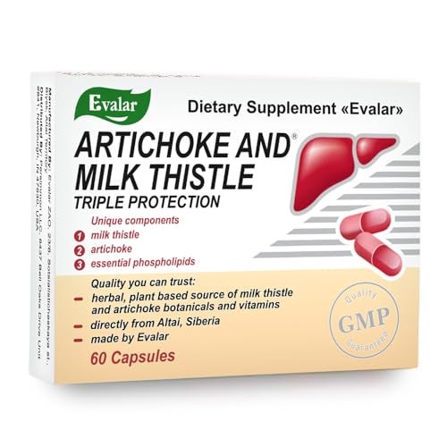 Evalar Milk Thistle Artichoke Herbs Siberian 60 Tabs - Image 2