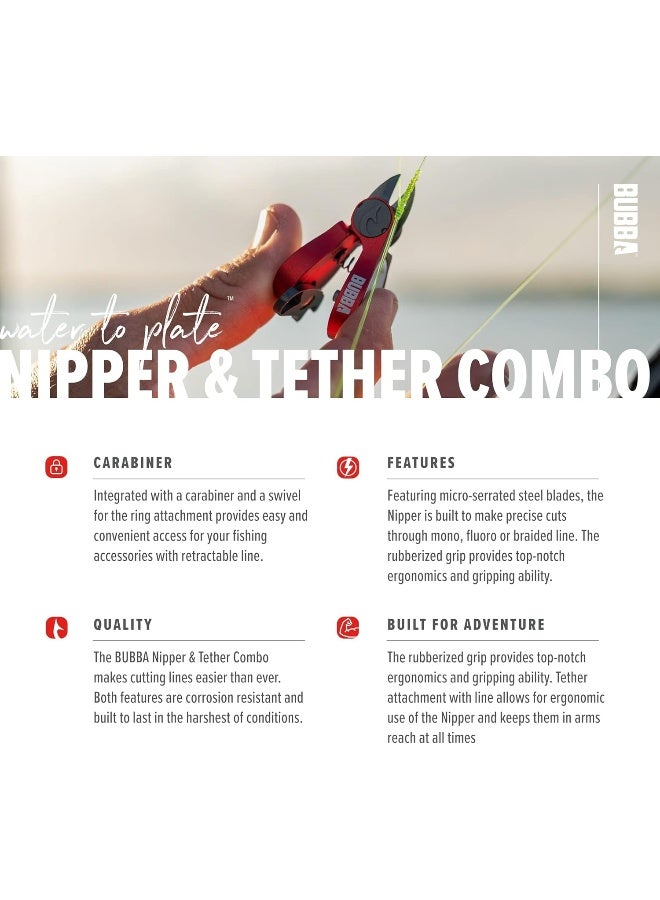 Bubba Tool Tether & Nipper Combo With Non-Slip Grip And Lanyard - Image 4