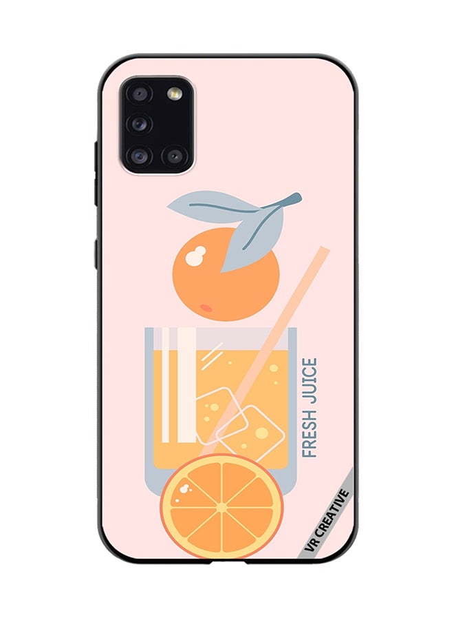 VR CREATIVE Protective Case Cover For Samsung Galaxy A31 Orange Juice Design Multicolour - Image 1