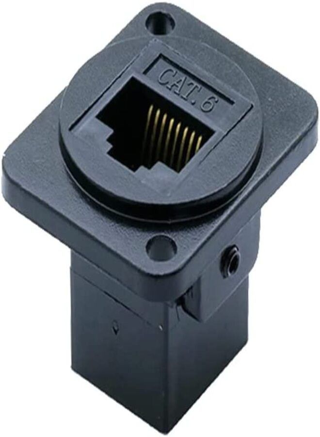 DKURVE RJ45 CAT6 Socket Panel Mount Female Jack Adapter - Image 4