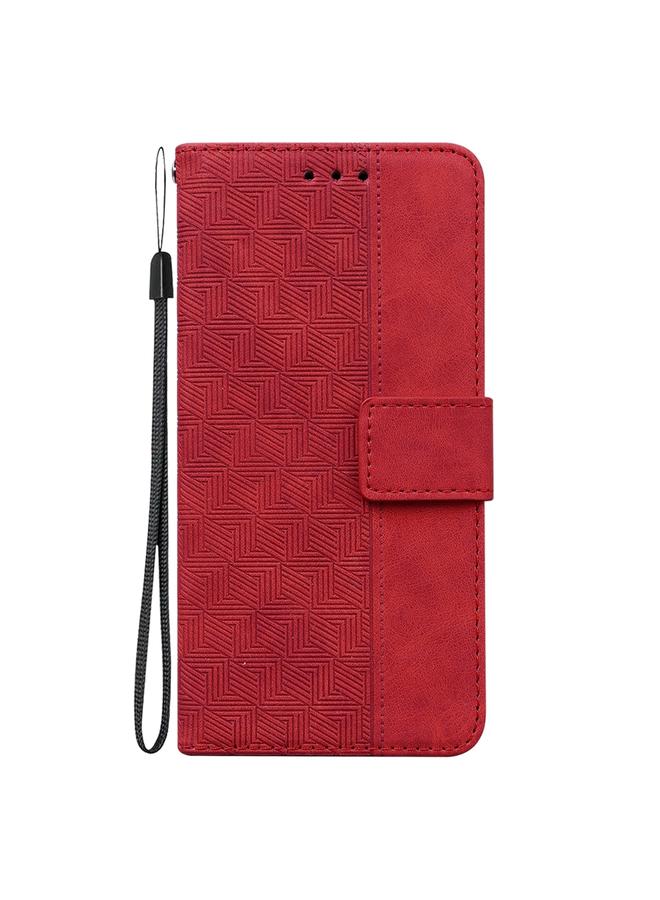 اس-توب جراب لهاتف Samsung Galaxy S24 5G، جراب هاتف جلدي منقوش هندسيًا - Image 2