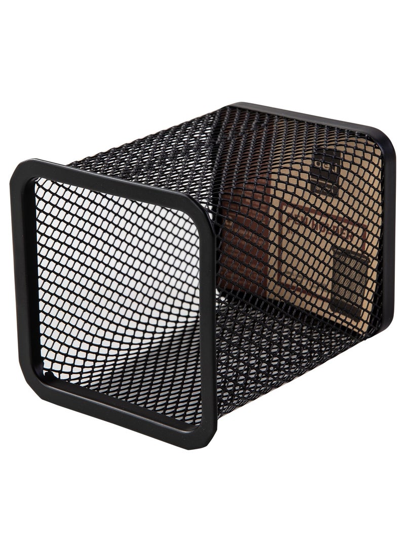 Deli E9174 Pen Holder 80×80×90mm Mesh Steel Ideal for Office Desktop – Black - Image 3
