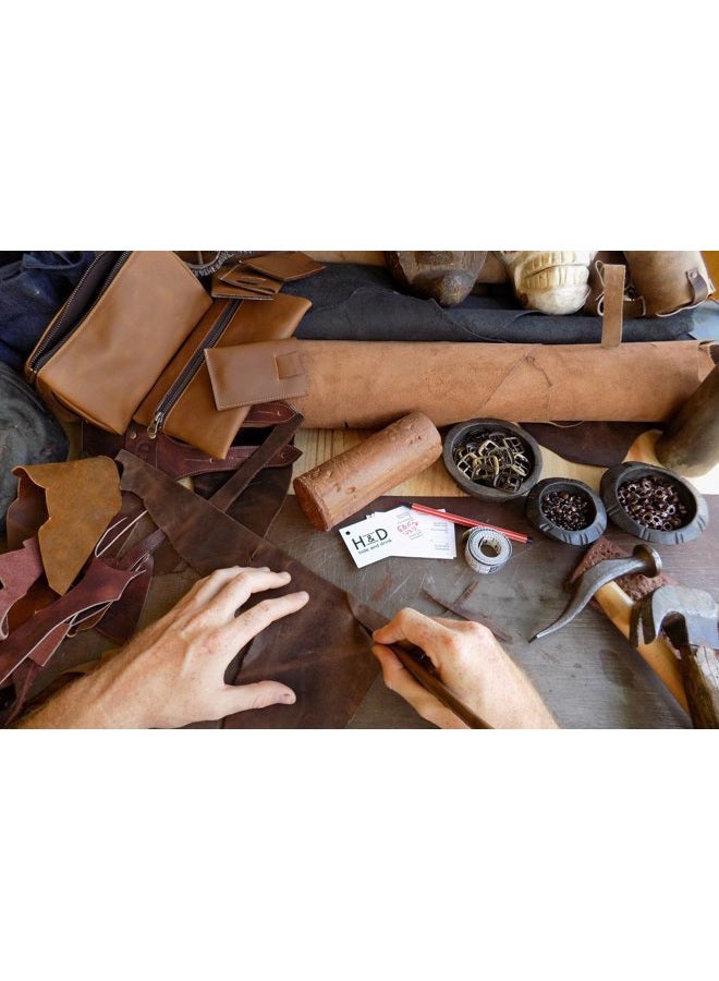 Hide & Drink Rustic Leather Straight Razor Case Handmade (Swayze Suede) - Image 5