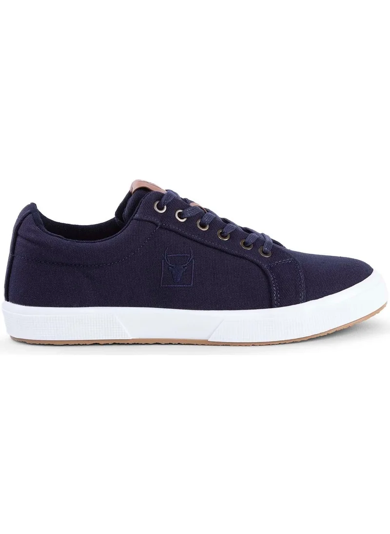 Buckhead 4213 Mayer Navy Blue Summer Linen Comfort Men's Sneaker Sports Shoes V1