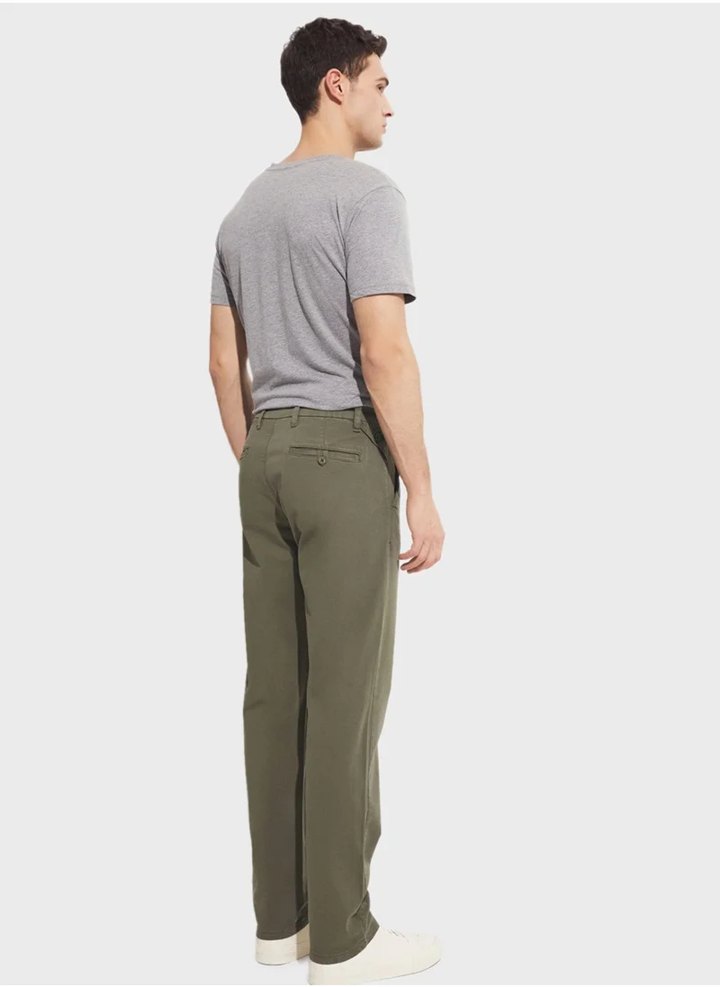 جون Essential Straight Fit Trousers