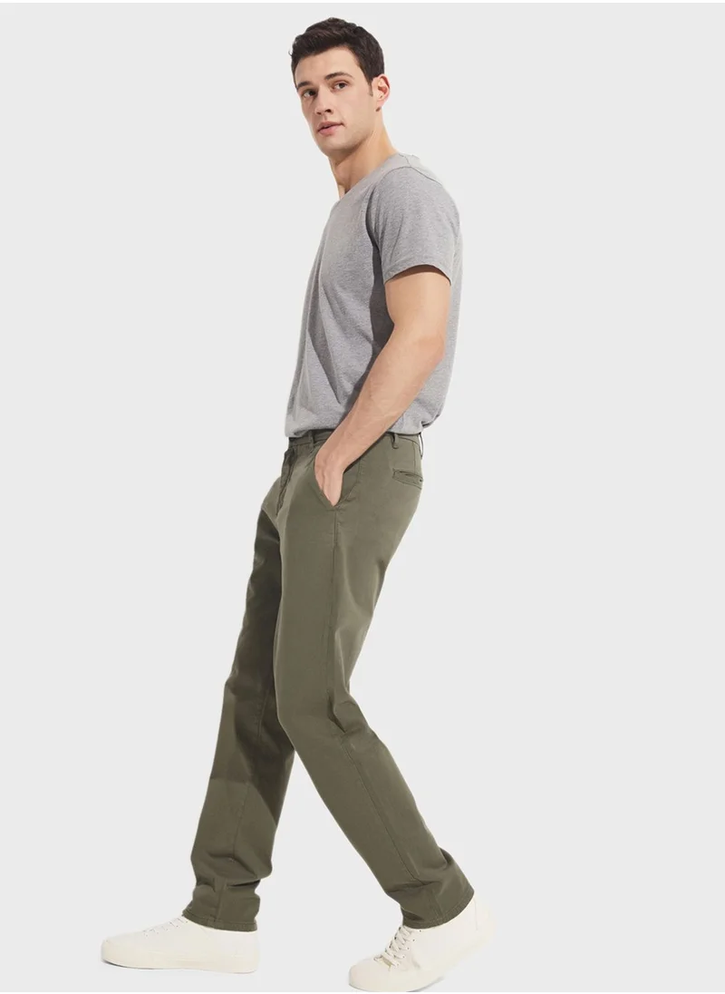 جون Essential Straight Fit Trousers