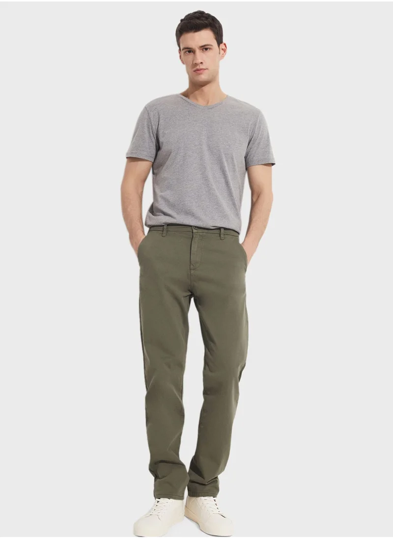 جون Essential Straight Fit Trousers