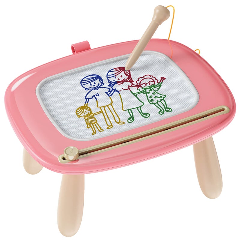 Kikapabi Toddler Magnetic Drawing Board - 1st Birthday Gifts for 1 2 3 Year Old Girls & Boys, Learning Doodle Board, Educational Toys for Baby (Pink) - Image 1